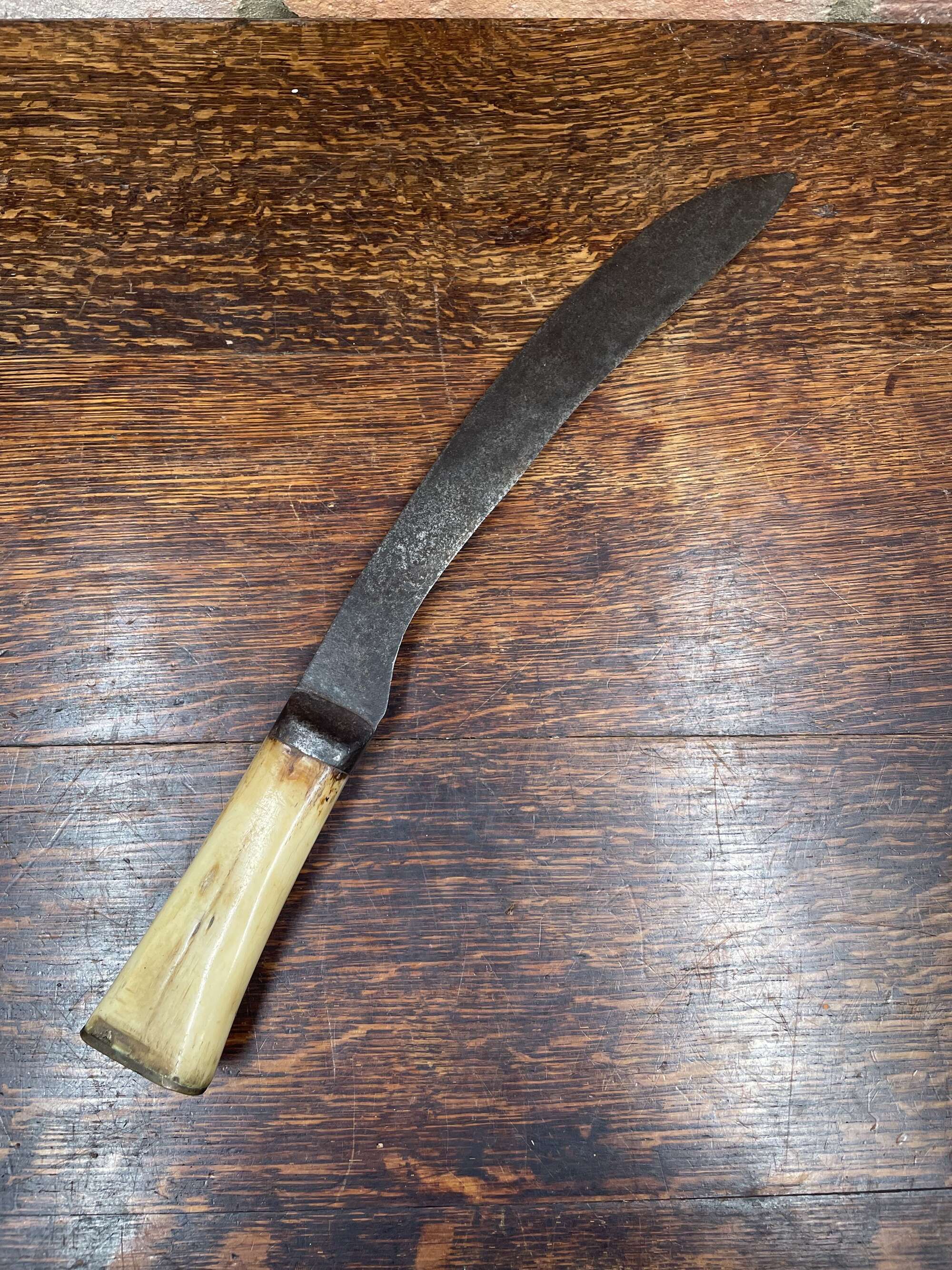 Vintage Genuine Bone Handle Sickle