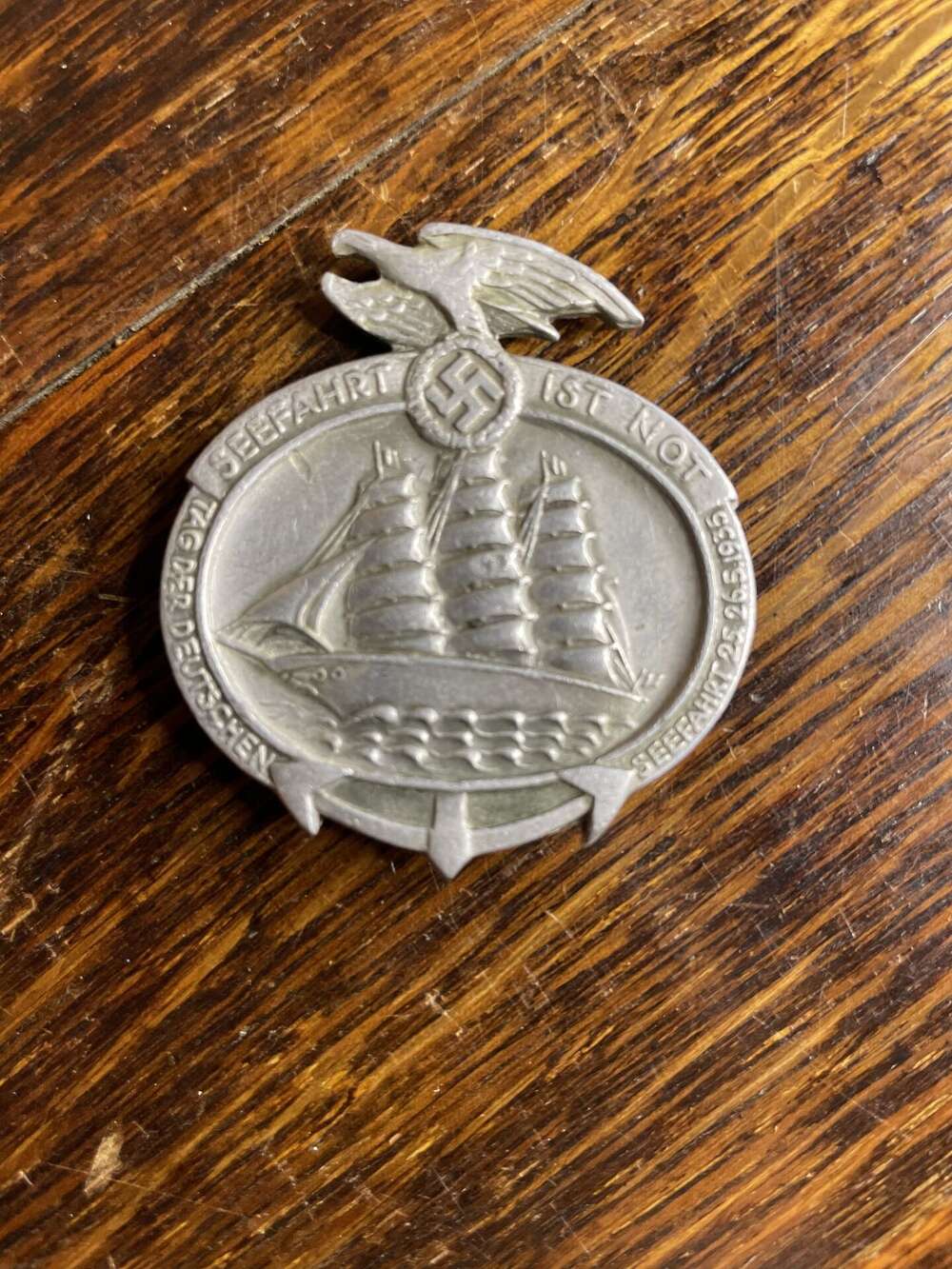 German 1935 Fund Raising &ldquo;Tinnie&rdquo; Badge.