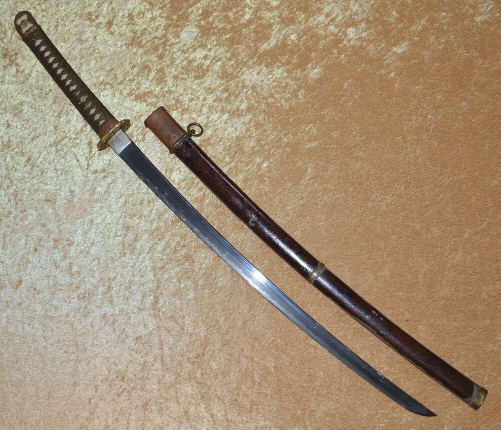 Signed and Dated WWII Japanese Shingunto Katana
