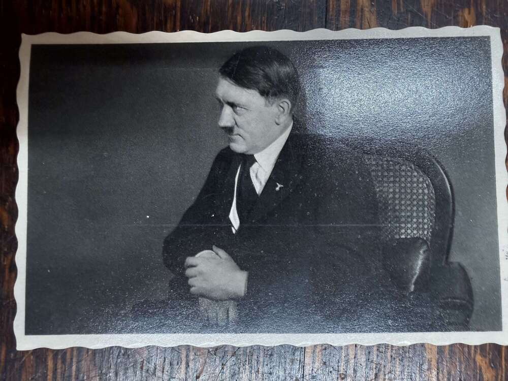 WW2 German Hitler Seated Postcard