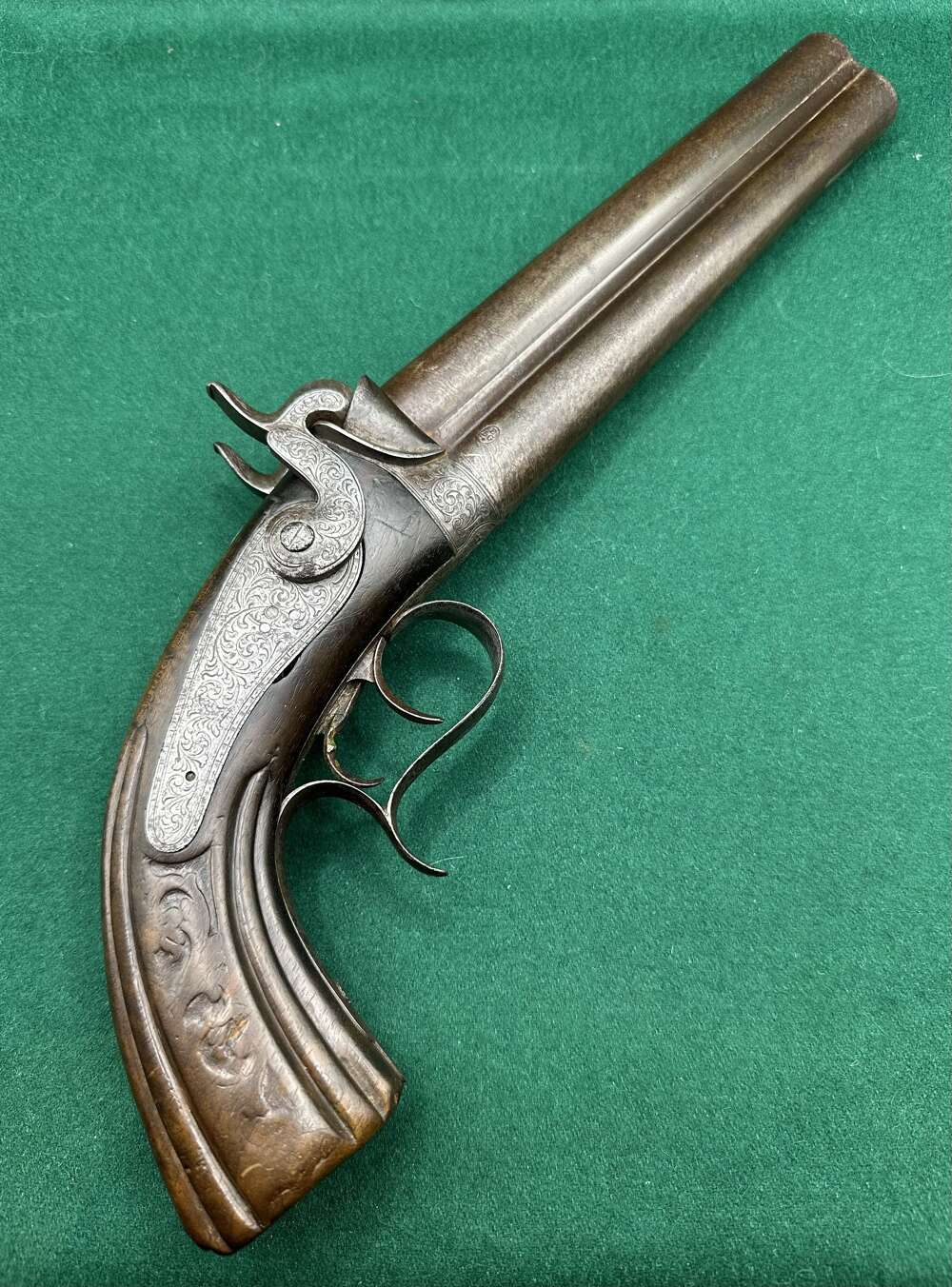 Belgian Percussion Cap Howdah Or Officers Pistol