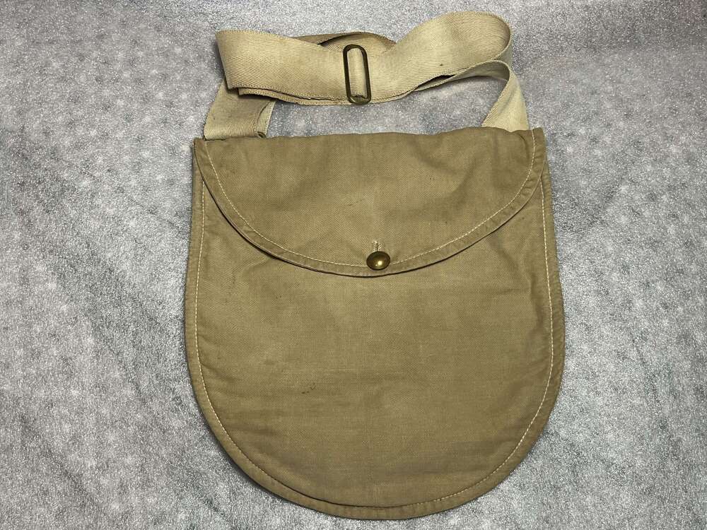 111) Excellent Victorian/WW1 Pat British Army Officers Haversack Indian Made & Dated 1942