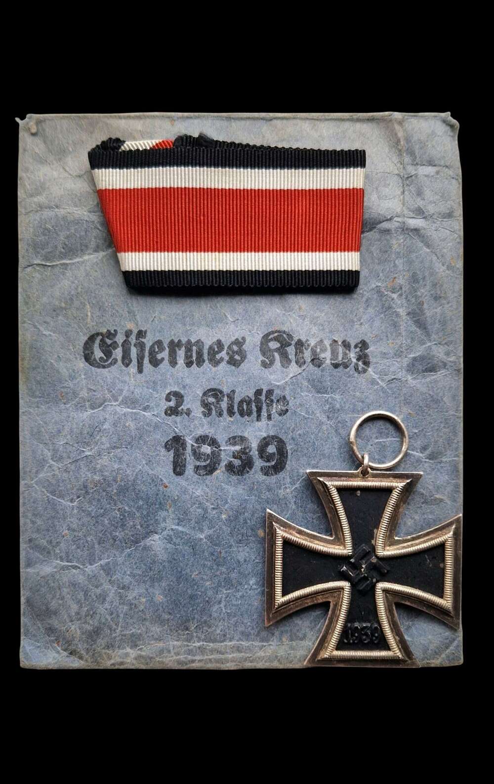 1939 Iron Cross Second Class in packet of issue by Deschler Marked 1