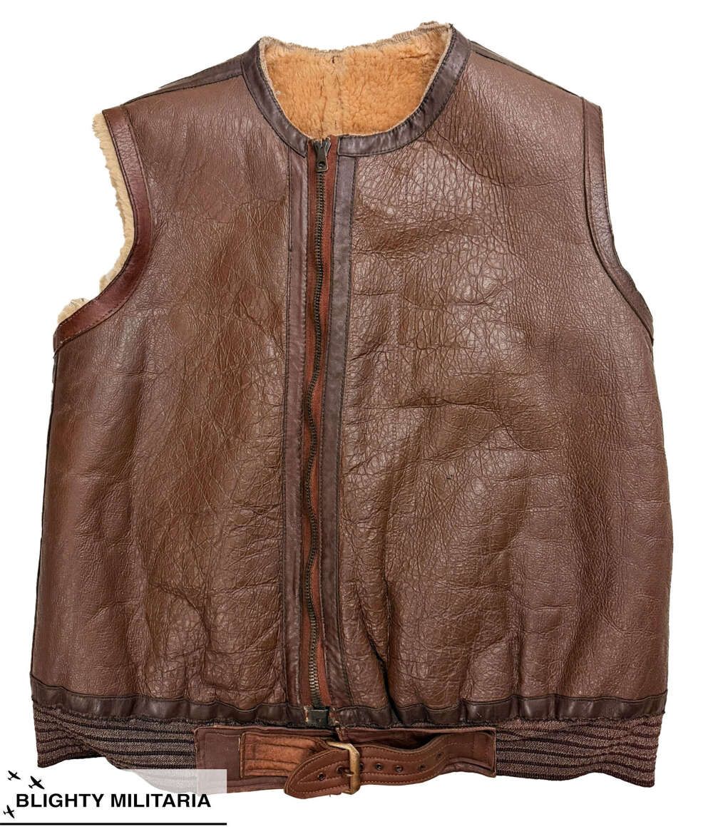Incredible 1940s Converted RAF Irvin Waistcoat - Size 38