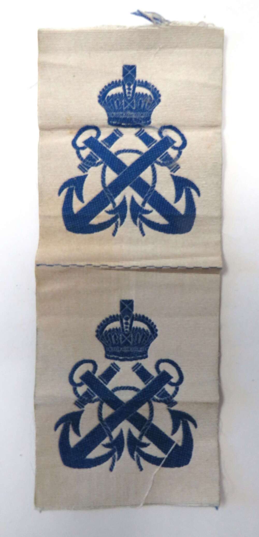 Pair of WW2 Petty Officer Summer Pattern Rank Badges
