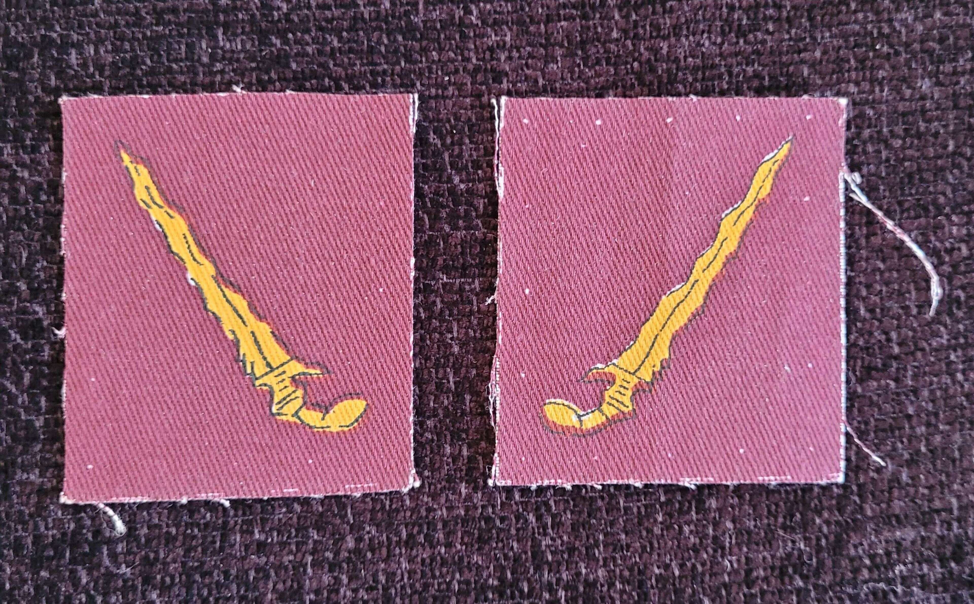 Malaya Command Formation Patches in Formation patches / shoulder patches