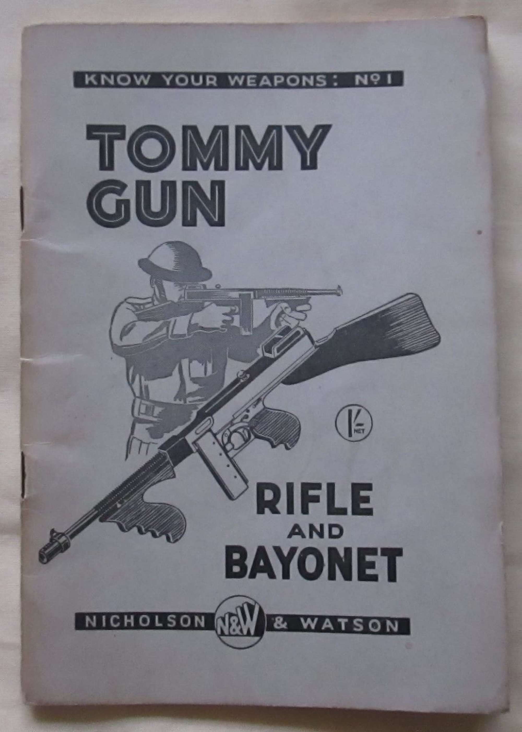 A WWII KNOW YOUR WEPONS NO 1 PAMPHLET