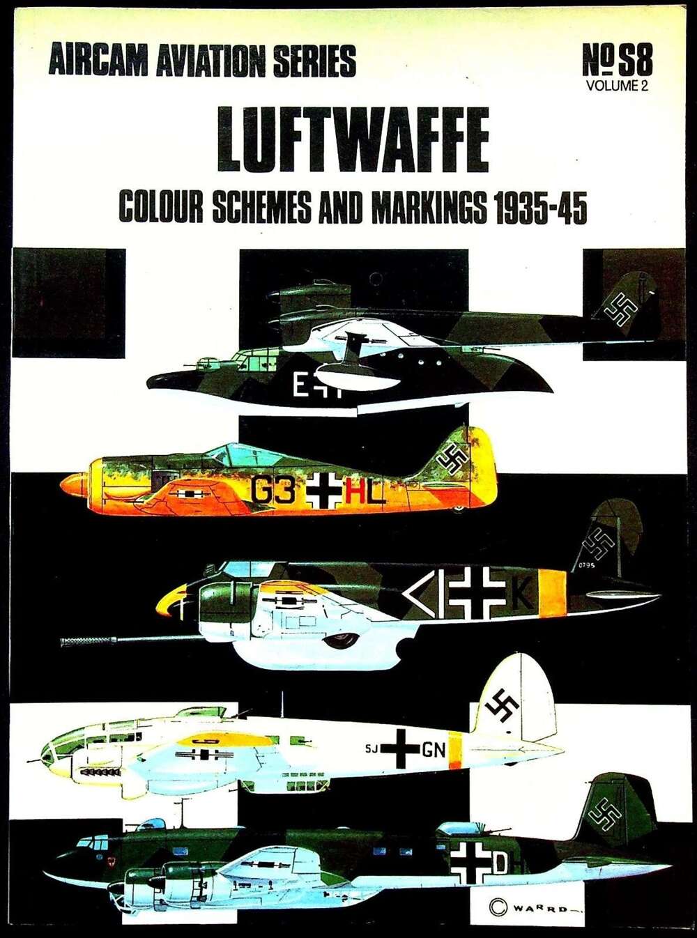 Aircam Aviation Series #.S8 Vol.2; Luftwaffe Colour Schemes and Markings 1935-45; 1971 PB