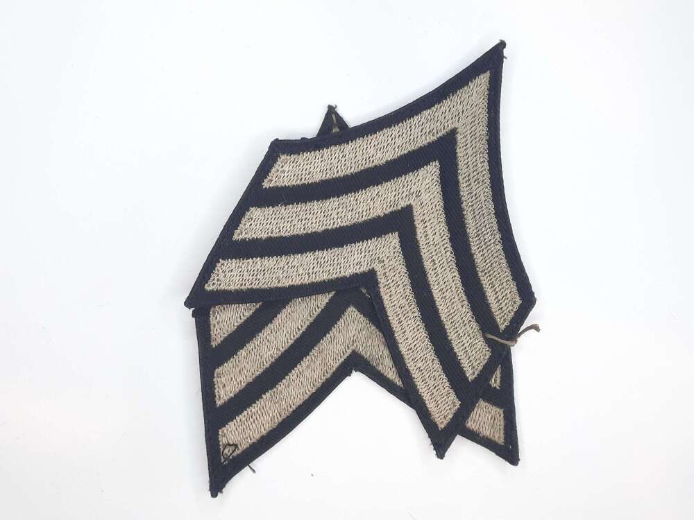 WW2 US Army Sergeant Rank Stripes Pair