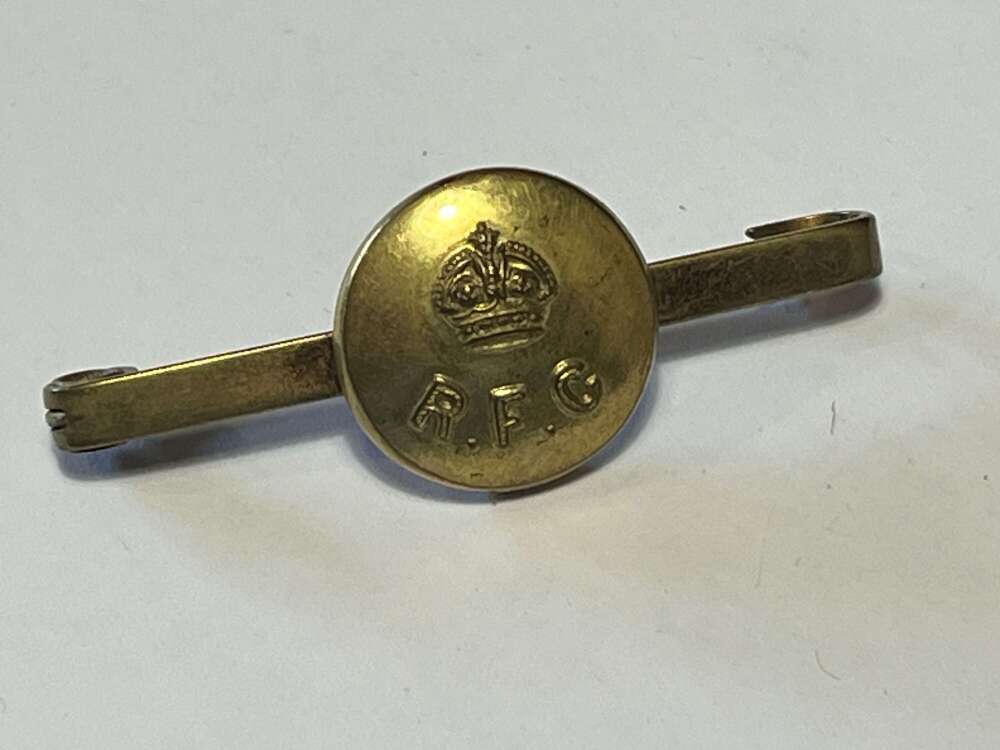 117) Lovely Original WW1 Royal Flying Corps RFC Pin Back Button Sweetheart Brooch