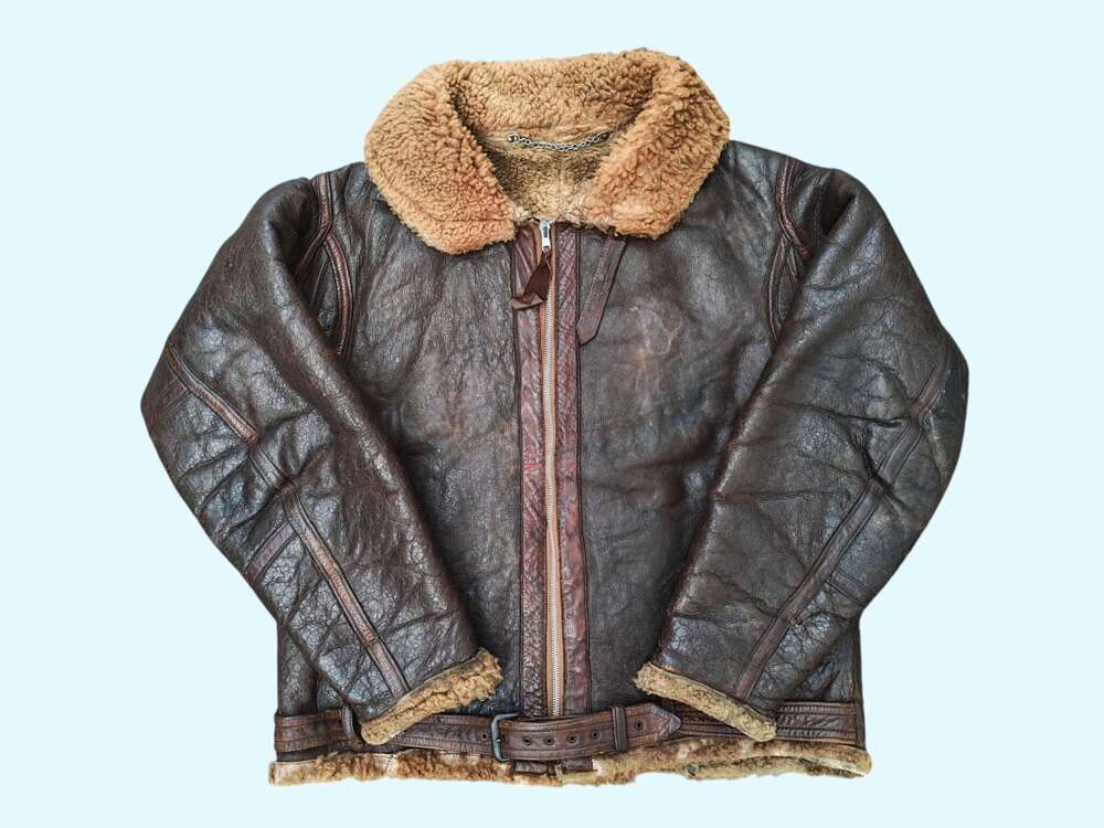 WW2 RAF EARLY WAR IRVIN SHEEPSKIN FLYING JACKET - BATTLE OF BRITAIN PERIOD