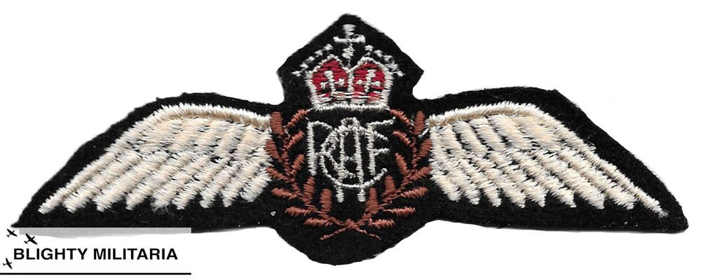 Original WW2 RCAF Pilot's Wings - Flat Pattern Wing