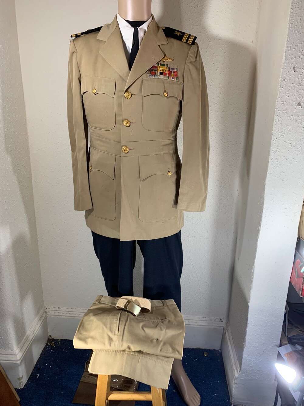 AMERICAN SUBMARINERS 2PC OVER SEAS SERVICE DRESS UNIFORM 