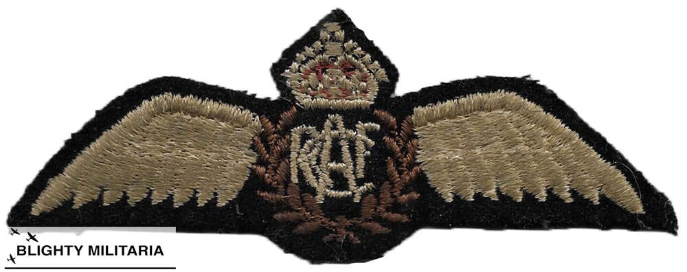 Original WW2 RCAF Pilot's Wings - Flat Pattern Wing