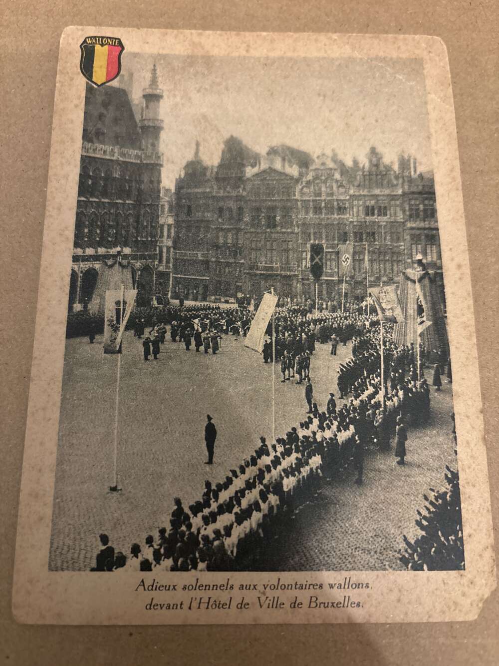 Rare Propaganda Postcard Flemish SS Wallonia 