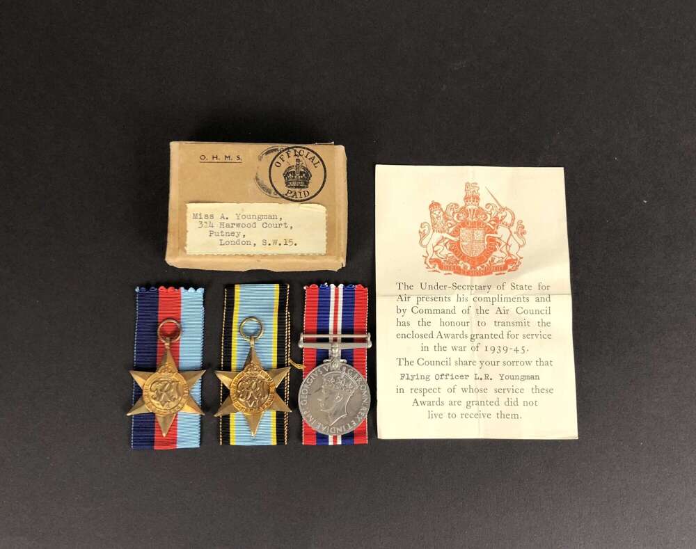 WW2 RAF 218 Squadron Aircrew Europe Star Casualty Medal Group.