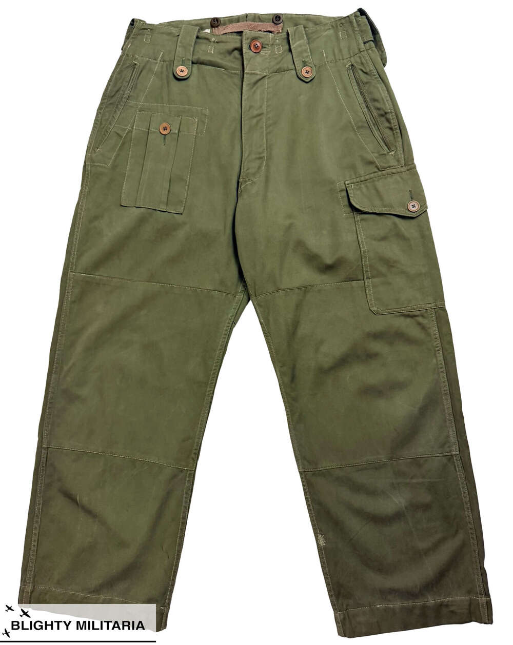 Original 1954 Dated 1953 Pattern Combat Trousers Sateen - Size 32x28