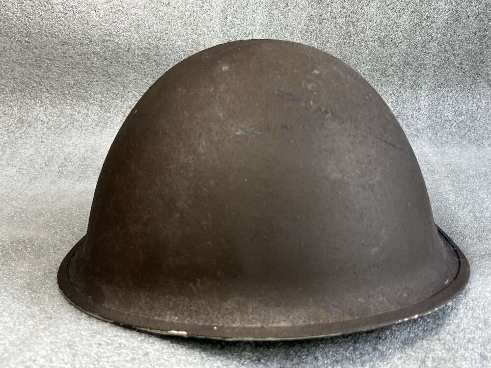 22) Excellent Original British Army MK4 Steel Helmet & Liner Dated 1945 MKIV Turtle Helmet