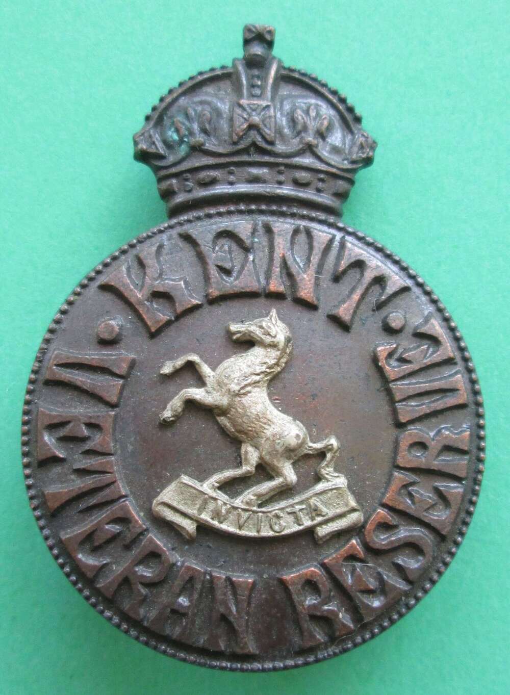 Kent Veteran Reserve button hole badge