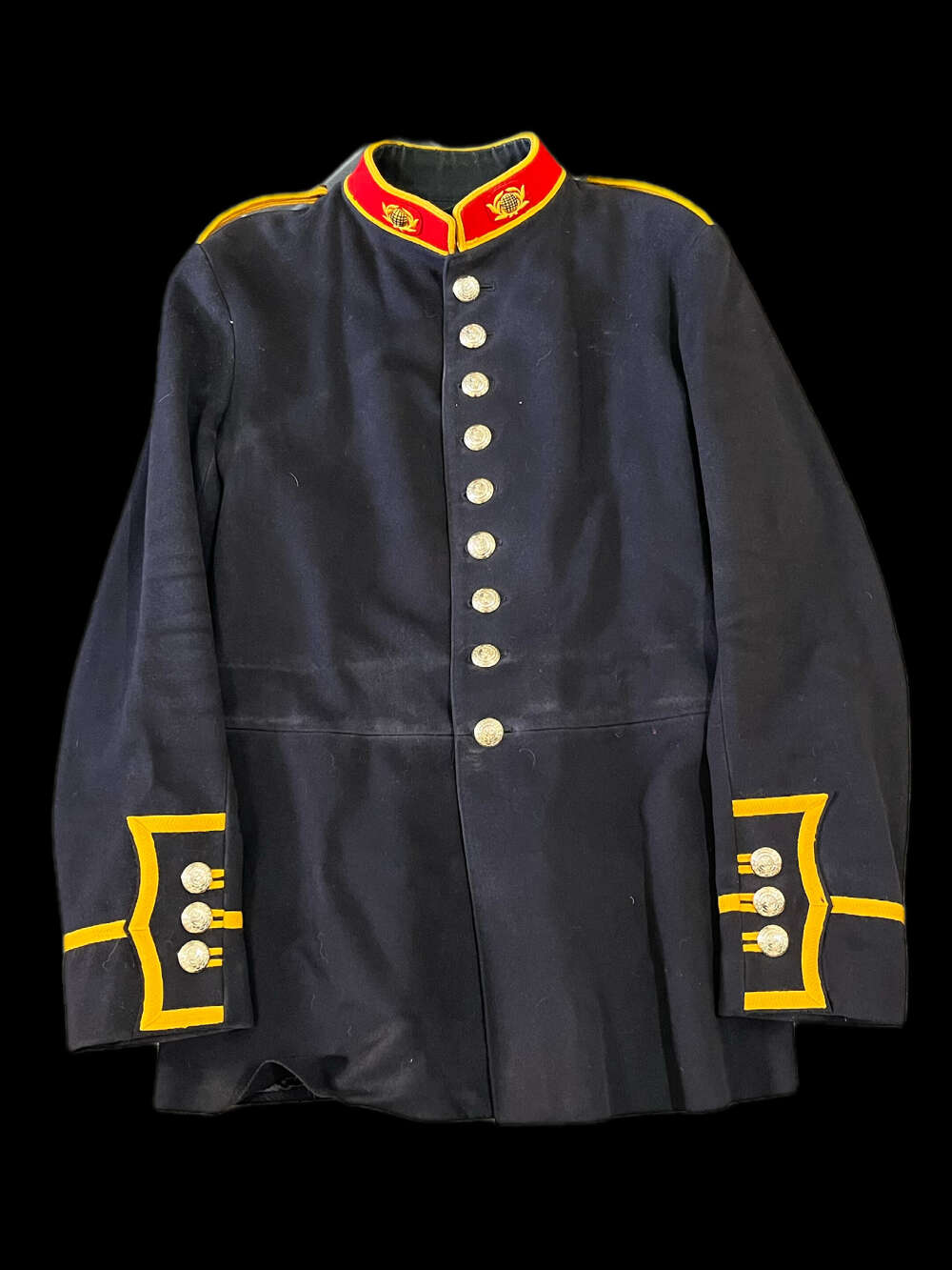 ROYAL MARINES YELLOW BRAIDED BAND TUNIC