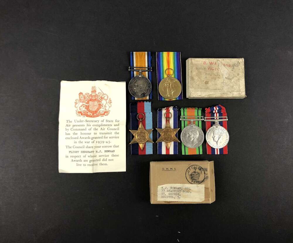 RAF Aircrew Casualty Family Medal Group.