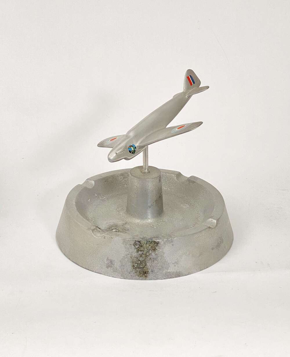 WW2 Period Fleet Air Arm Trench Art Aircraft Ash Tray.*