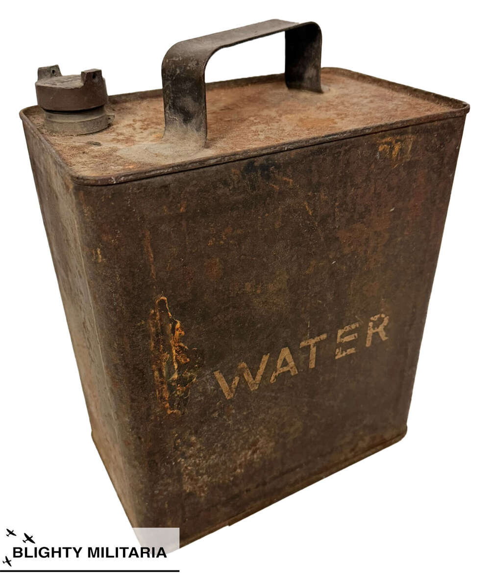 Original 1941 Dated Canadian 2 Gallon Petrol Can - 'WATER'