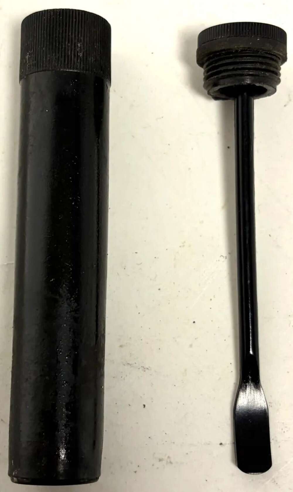 British Military Issue World War II Era Lee Enfield Bakelite Oil Bottle