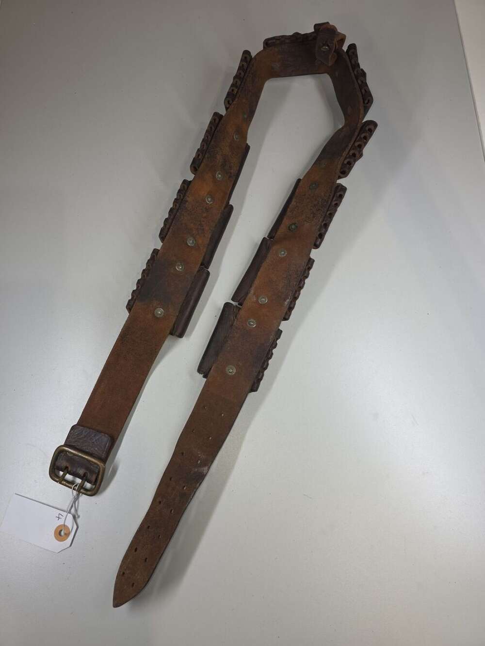 Union Defence Force 7x57mm Mauser 50-Round Leather Bandolier (10x5 Pouch)