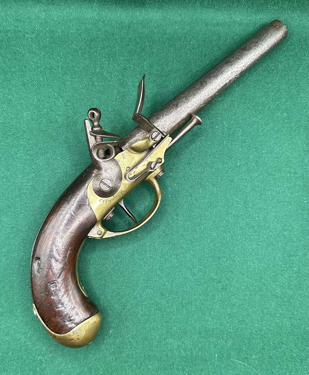 French M1777 Flintlock Cavalry Pistol From The Mauberge Arsenal