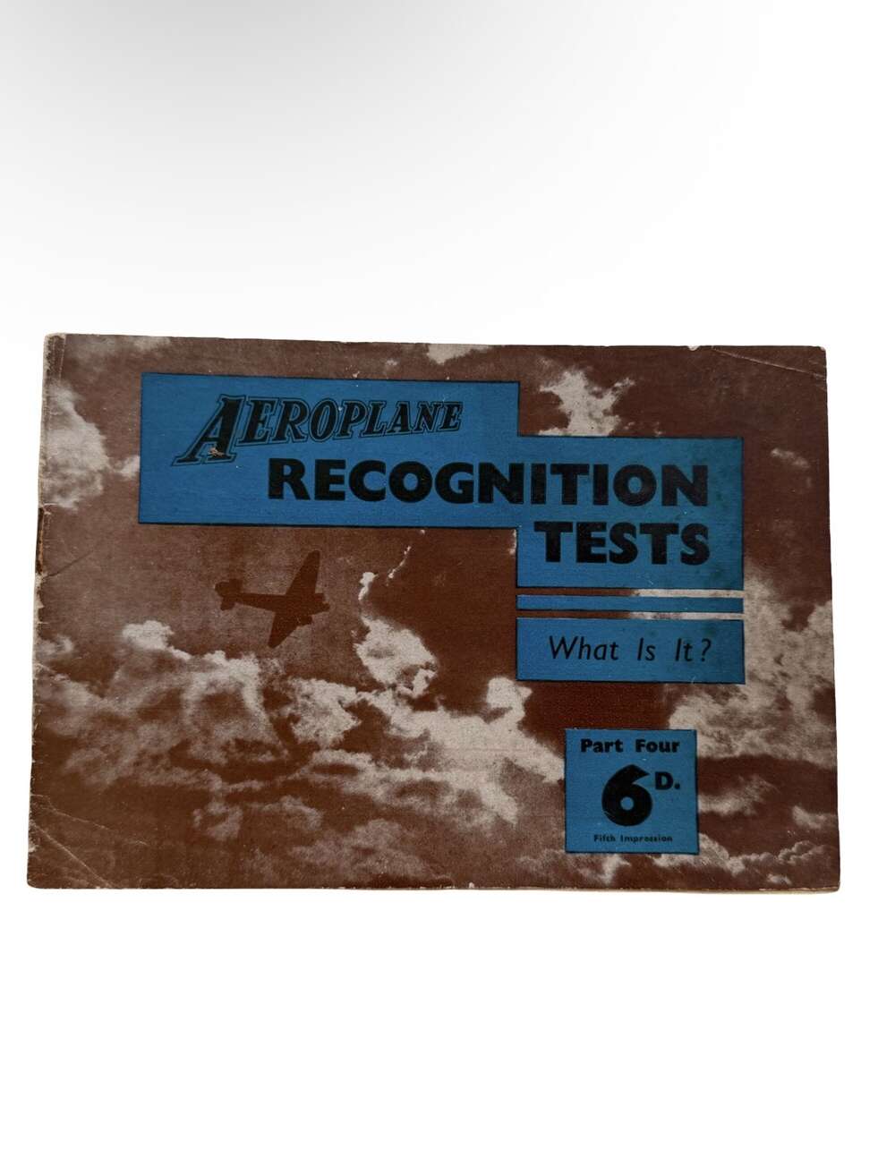WW2 RAF &ldquo;Aeroplane Recognition Tests&rdquo; Part IV Booklet &ndash; 1942 Aircraft Identification 