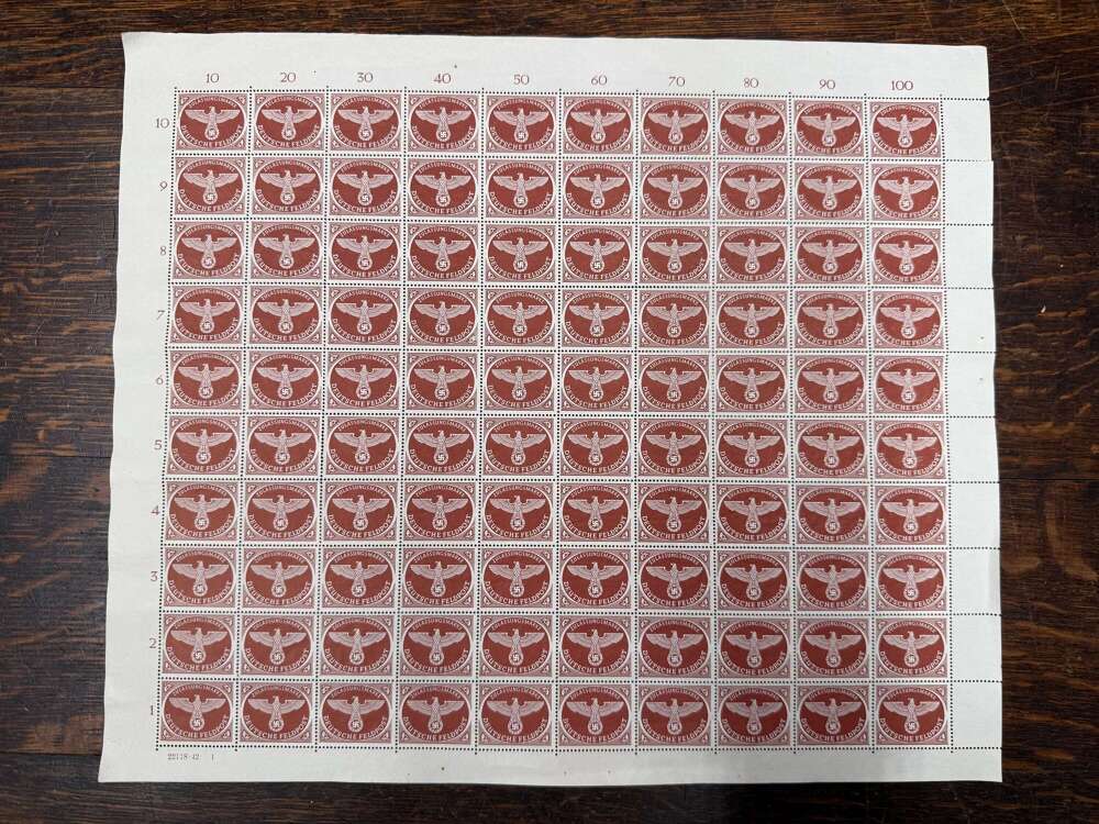 German World War II Feldpost Parcel Stamps