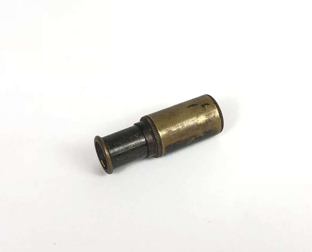 WW2 ORIGINAL RAF Escape / SOE Miniature Brass Telescope.