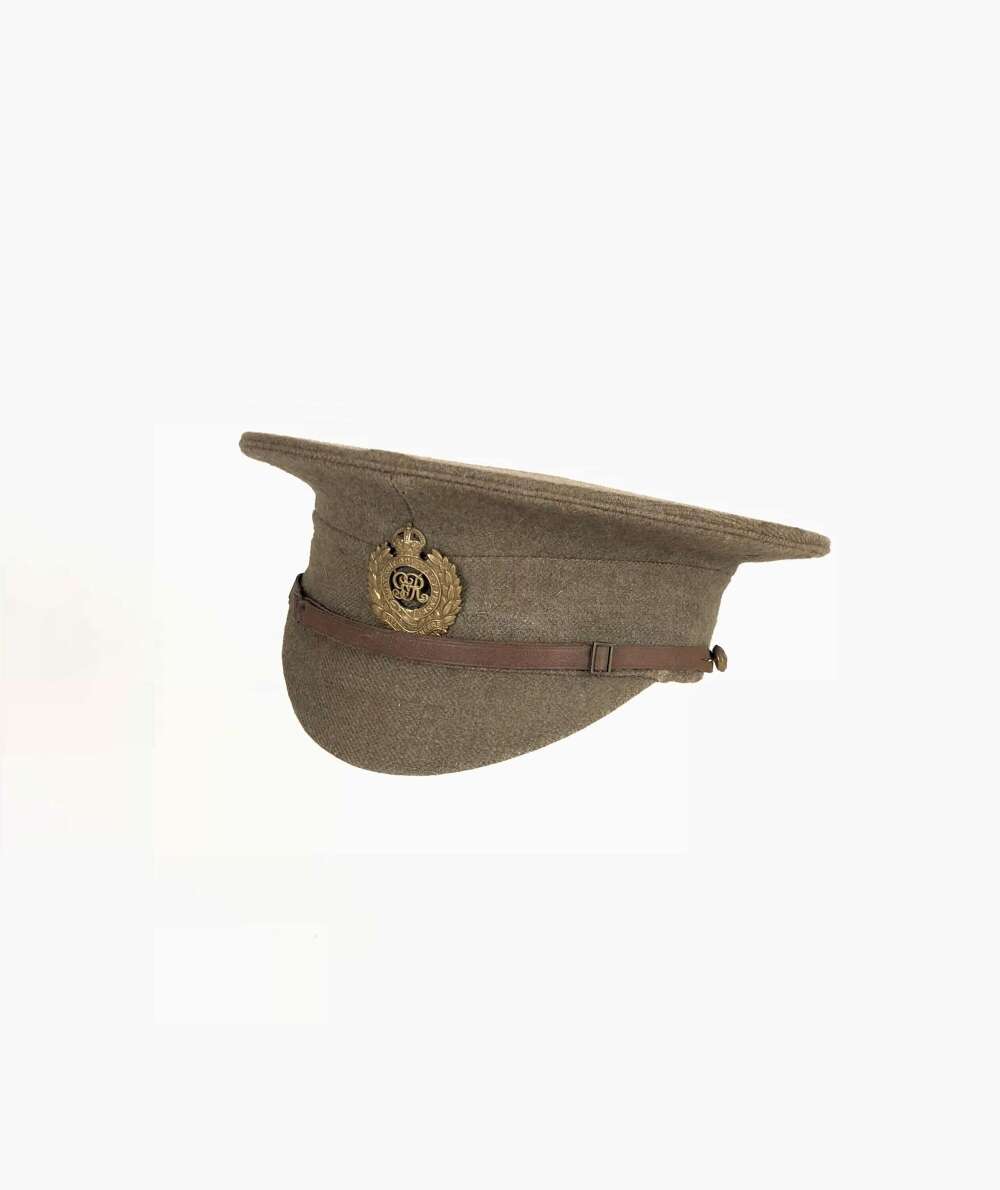 WW1 Royal Engineers Attributed Battle of Mons Pattern 1905 Pattern Cap.