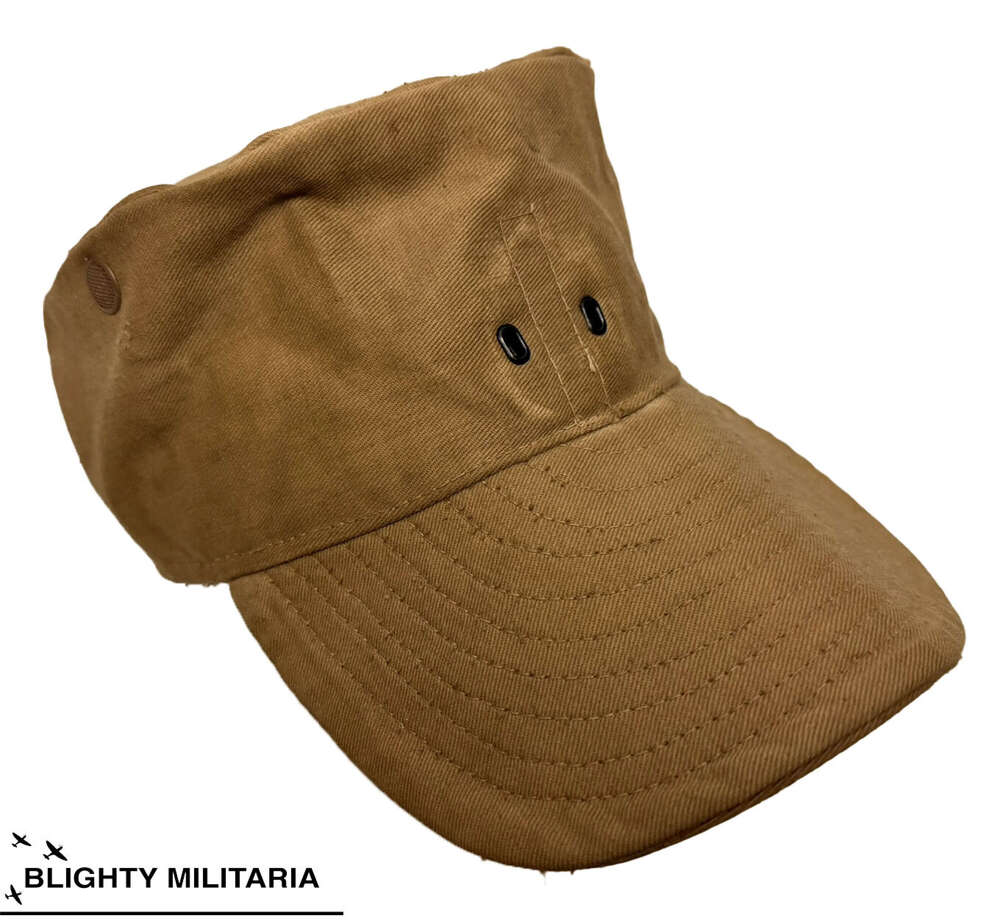 Original 1957 Dated RAF Khaki Drill Tropical Peaked Cap - Size 7 1/8