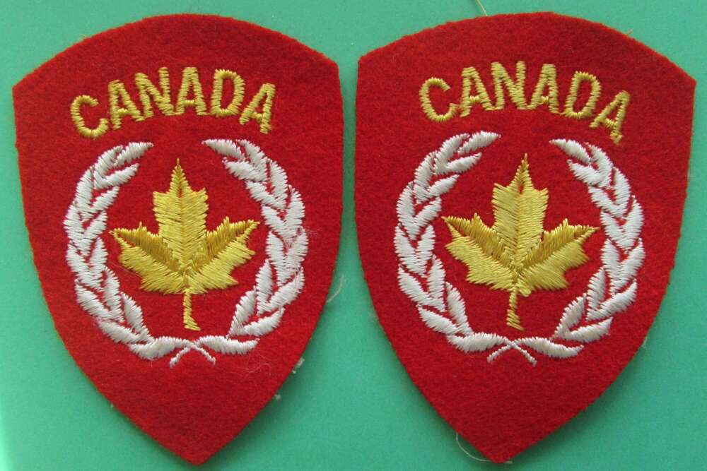 A pair of Canadian 25th brigade formation signs