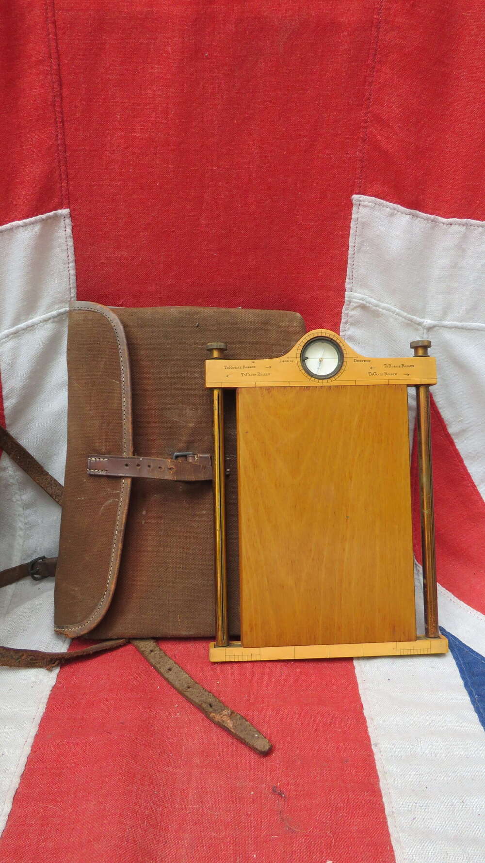 POW & MID WWI Royal Munster Fusiliers Officer&rsquo;s Map Board in Original Case - Researched
