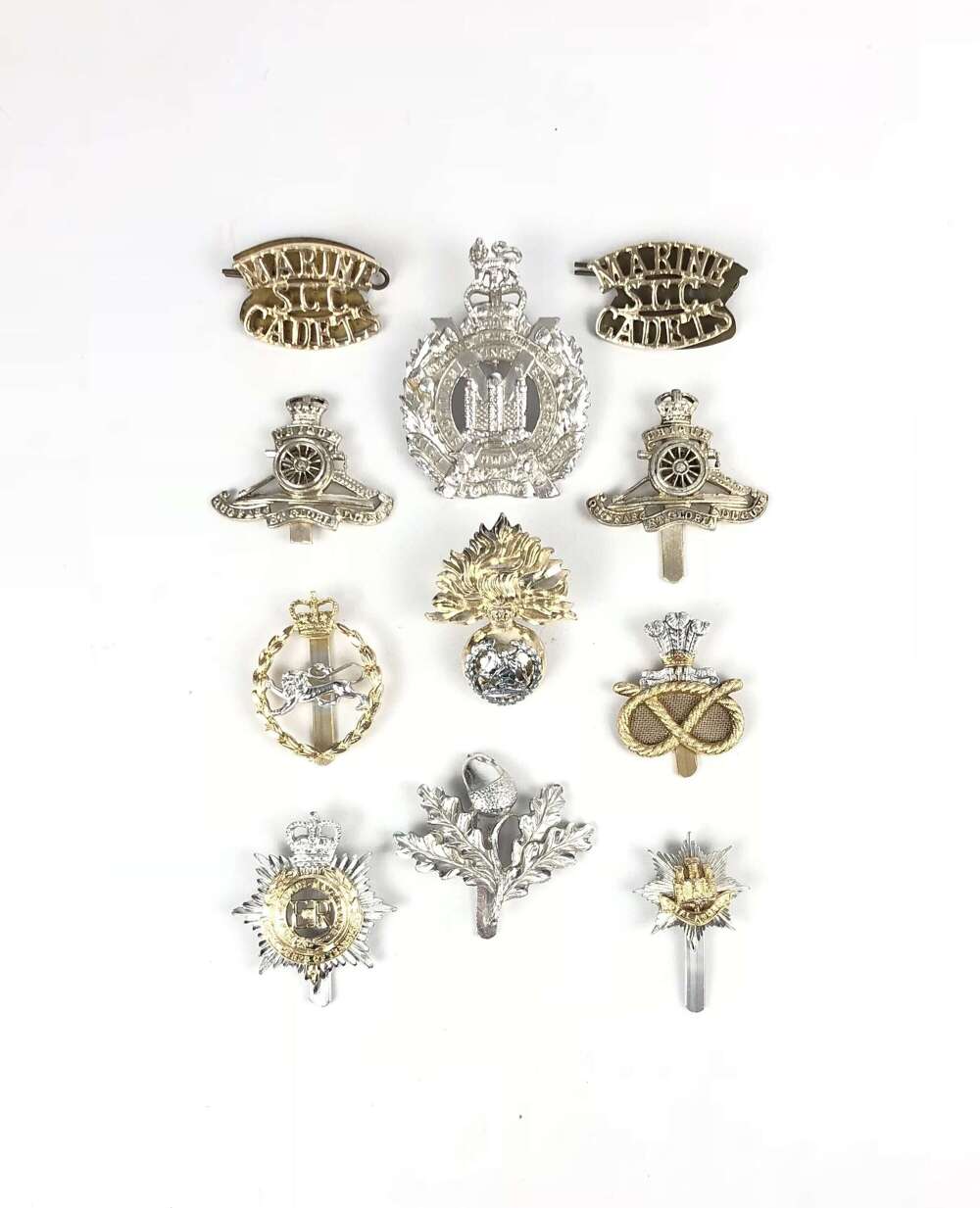 Collectors Starter Pack 11x Anodised Cap Badges.