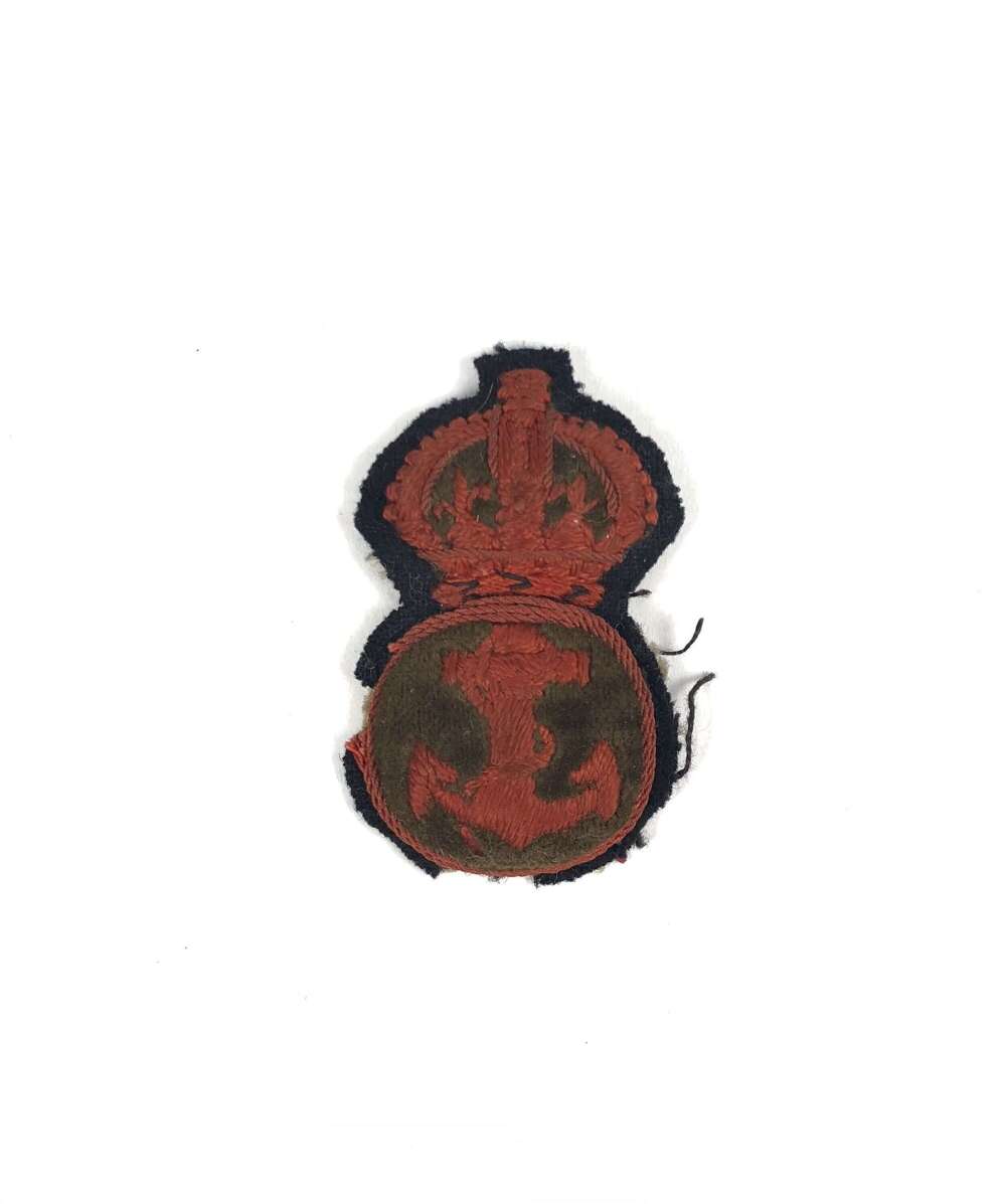 WW1 RNAS / RN Pattern Ratings Cap Badge.