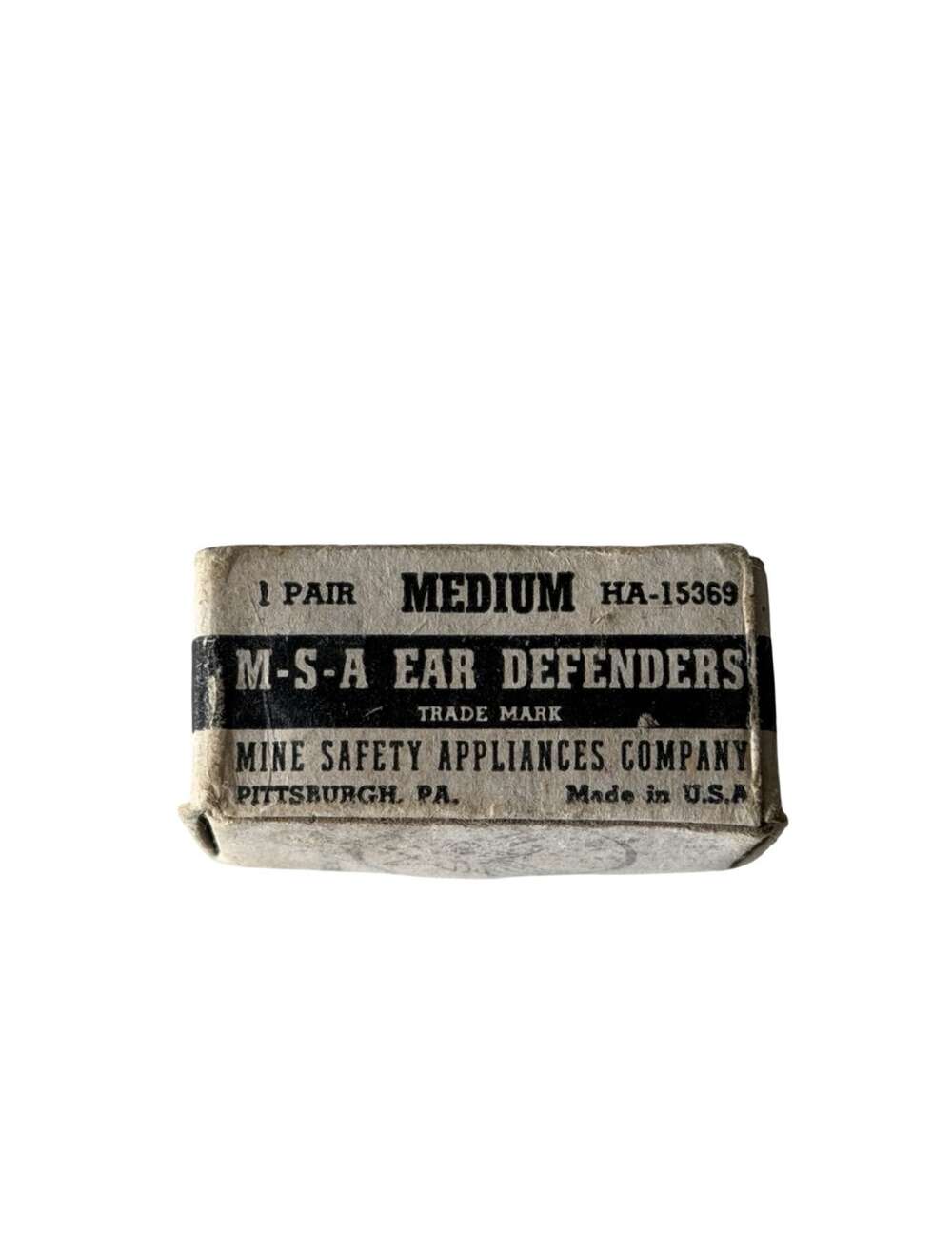 WW2 U.S. Army Air Forces MSA Ear Defenders &ndash; Original Boxed Hearing Protection