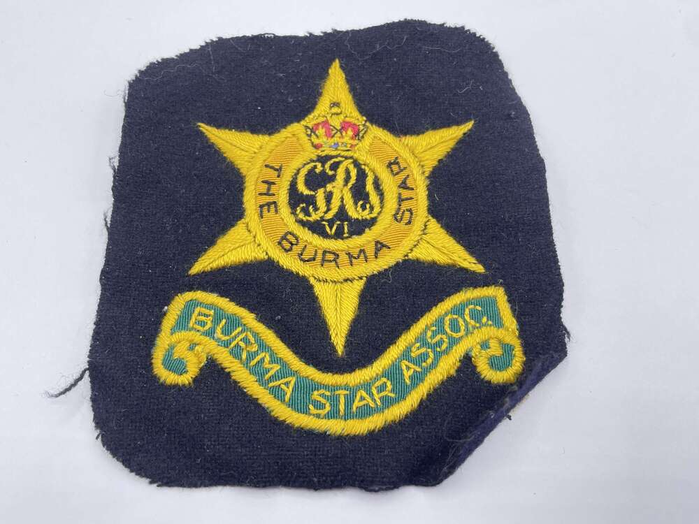 WW2 British Army The Burma Star Association Embroidered Patch