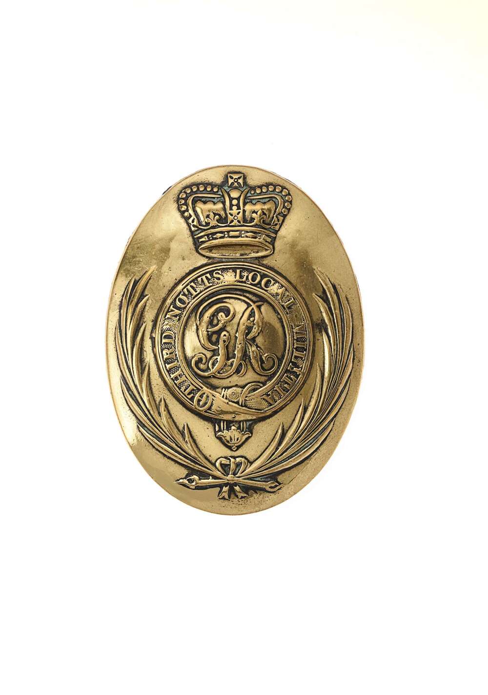 Third Nottinghamshire Local Militia Georgian shoulder belt plate
