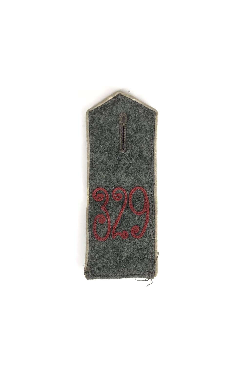 WW1 Imperial German 329 Infantry Regiment Shoulder Strap Badge.