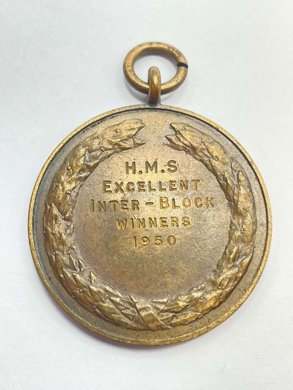 Post WW2 British Royal Navy HMS Excellent Inter Block Hockey Winners 1950 Medal