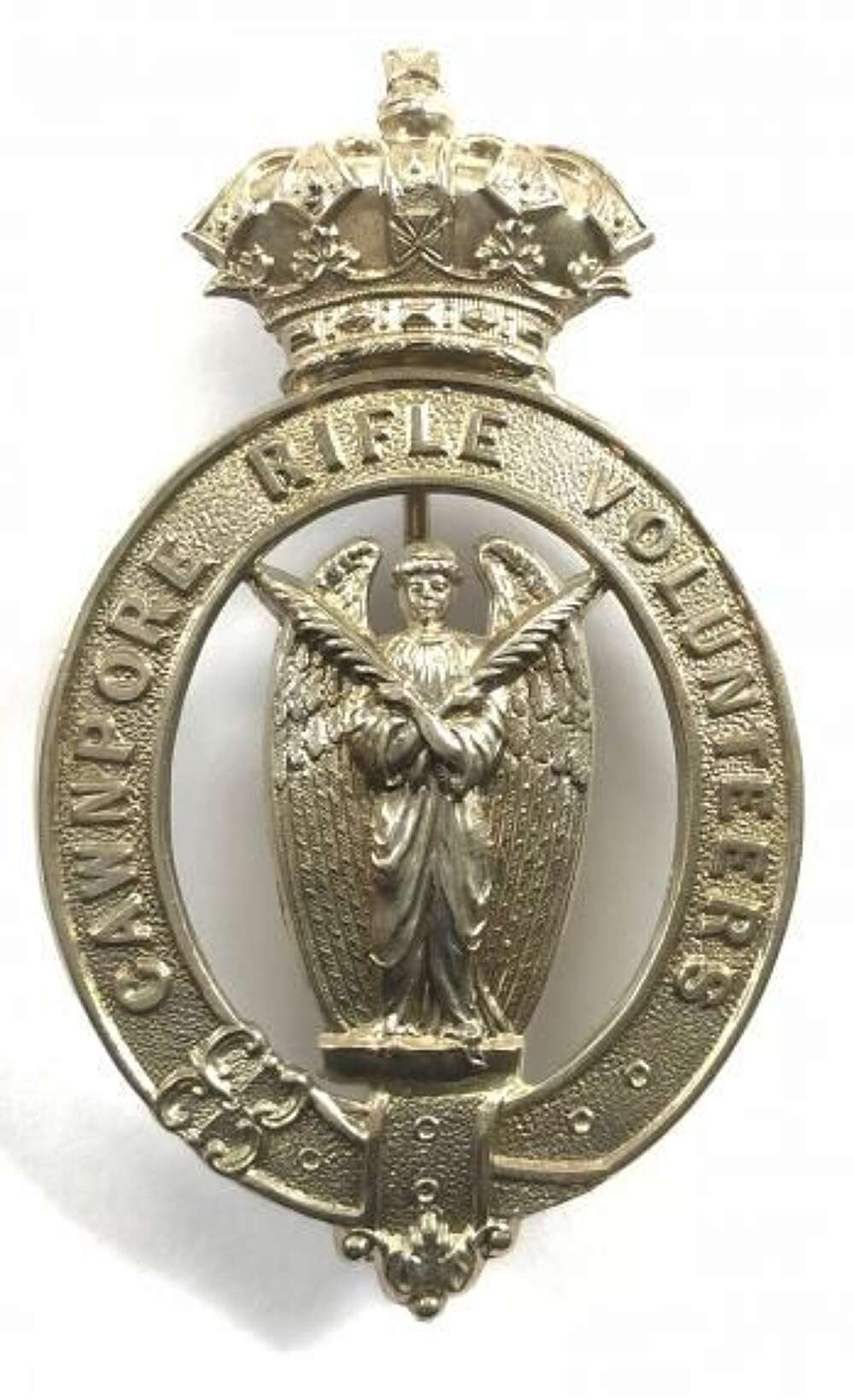 Cawnpore Rifle Volunteers pre 1903 Indian Army pagri badge.