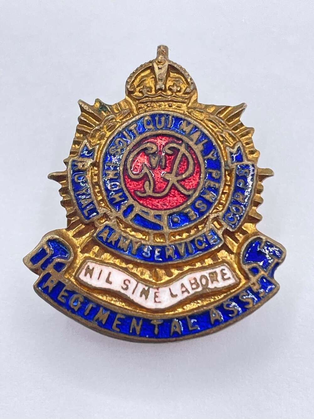WW2 British Royal Army Service Corps Regimental Association Membership Badge