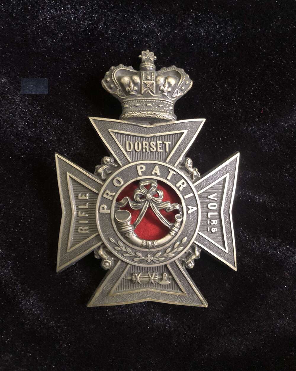 Dorset Rifle Volunteers Victorian Officer&rsquo;s helmet plate