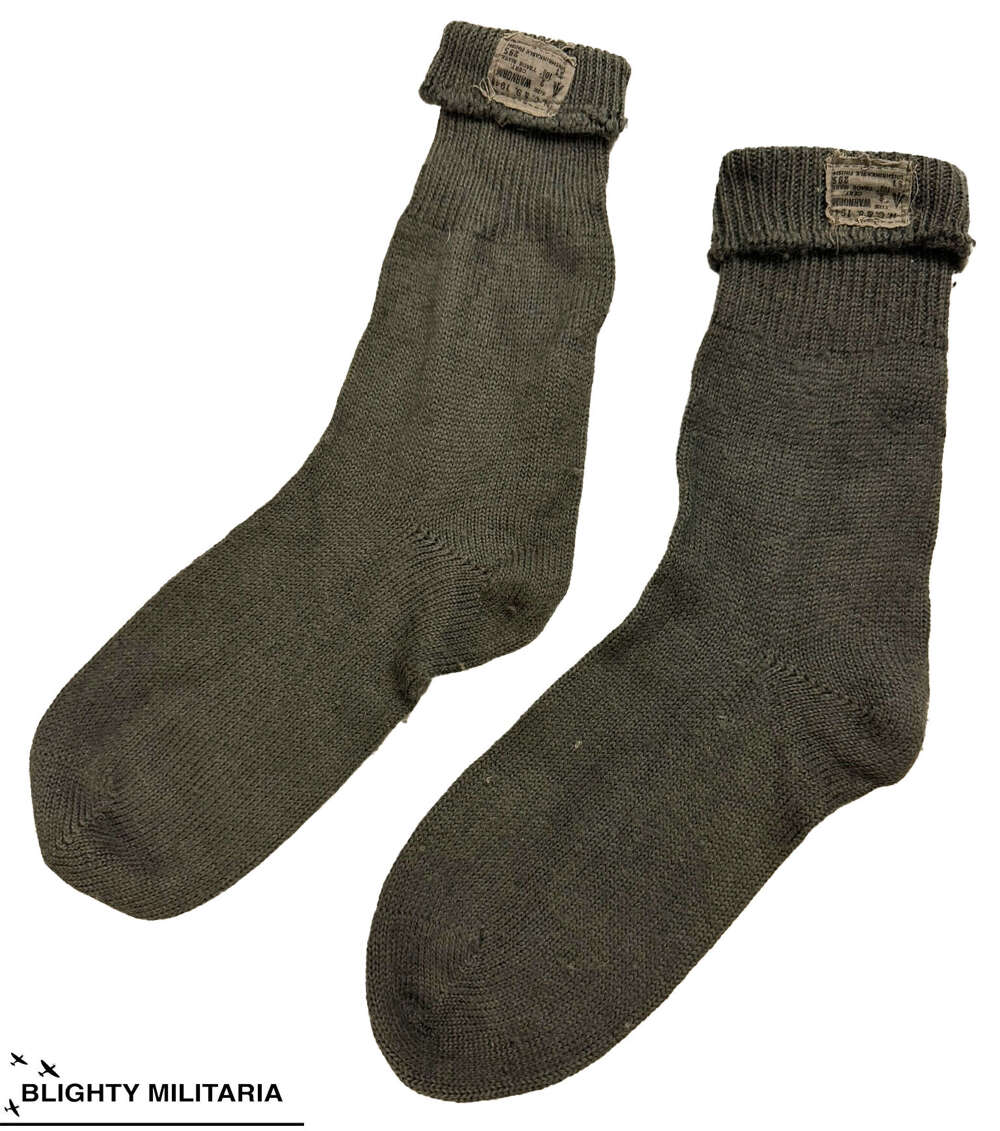 Original 1945 Dated 1944 Pattern Rot Proof Jungle Socks