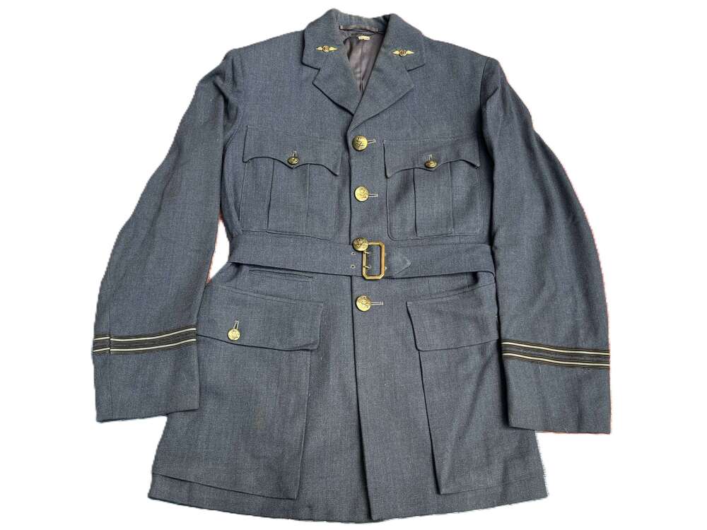 69) Clean Original WW2 RAF Dental Branch Officers Service Dress Tunic To Flight Lieutenant