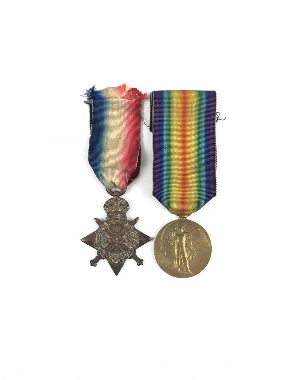 WW1 Staffordshire Yeomanry Medal Pair.